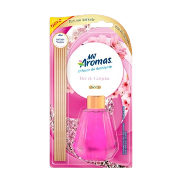 DIFUSOR MIL AROMAS  FLOR DE CEREJEIRA  145ML  1UN