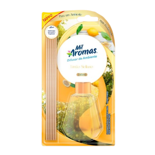 DIFUSOR MIL AROMAS LIMAO SICILIANO  145ML  1UN