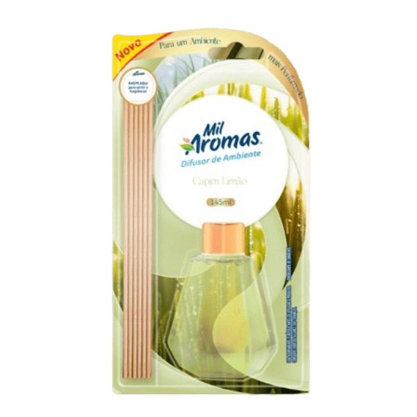 DIFUSOR MIL AROMAS CAPIM LIMAO  145ML  1UN