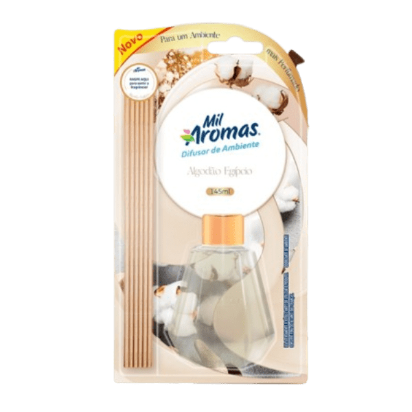 DIFUSOR MIL AROMAS  ALGODAO EGIPICIO  145ML 1UN