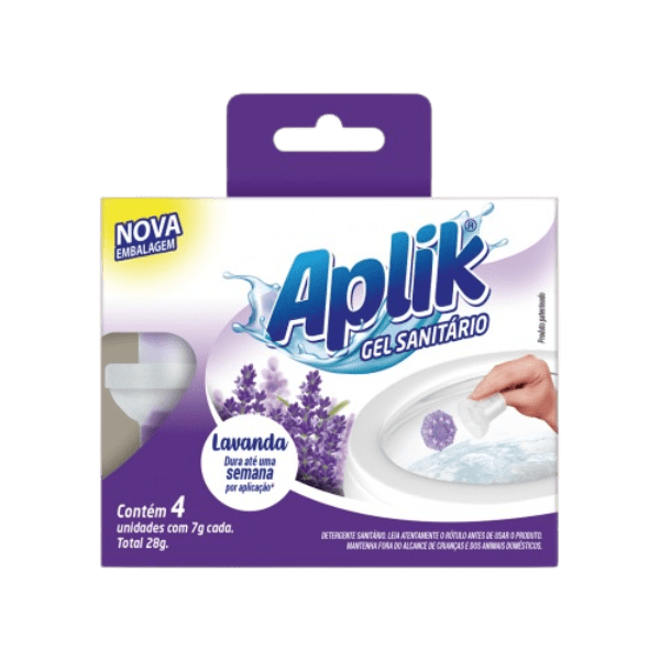 GEL ADESIVO APLIK  7GX4 LAVANDA 12 UNID CARTUCHO COM 4