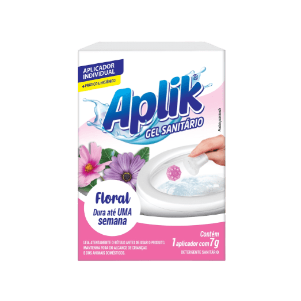 GEL ADESIVO APLIK  7GX1 FLORAL 12 UNID CARTUCHO UNITÁRIO