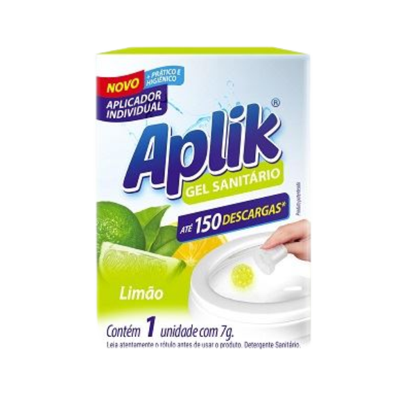 GEL ADESIVO APLIK  7GX1 LIMÃO 12 UNID CARTUCHO UNITÁRIO