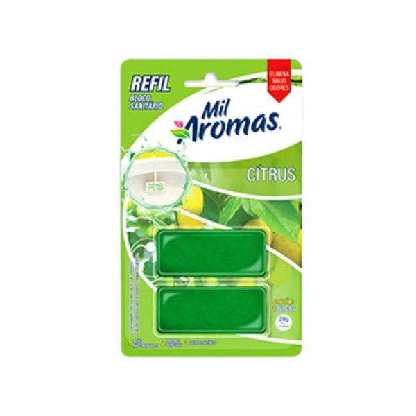 BLOCO SANITÁRIO MA  REFIL CITRUS 28G C/2  CX C/ 24 UND 56G