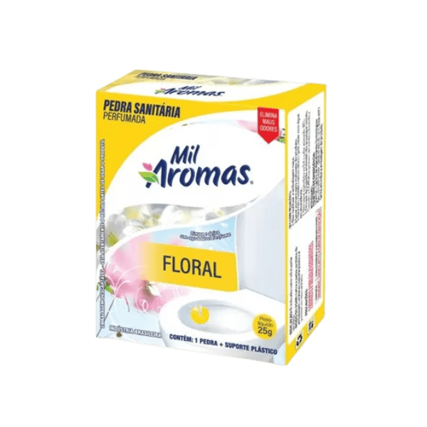 PEDRA SANITÁRIA MA  FLORAL CX 25 GR  SHRINK C/ 12 UNID
