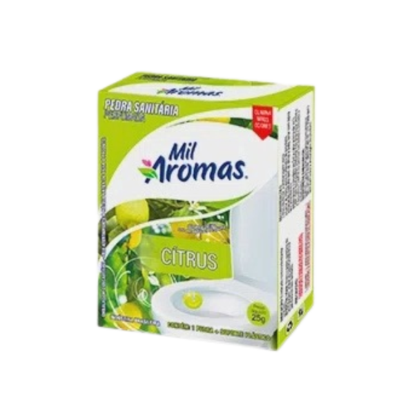 PEDRA SANITÁRIA MA  CITRUS CX 25 GR  SHRINK C/ 12 UNID.