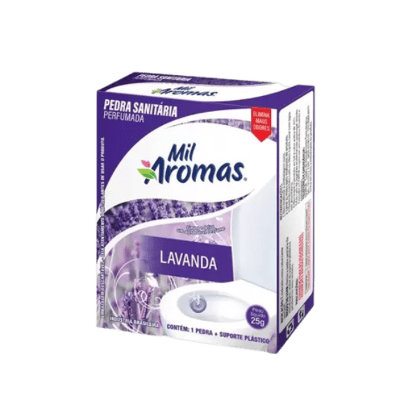 PEDRA SANITÁRIA MA  LAVANDA CX 25 GR  SHRINK C/ 12 UNID