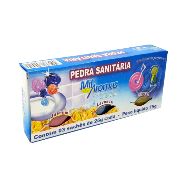 PEDRA SANITÁRIA  MIL AROMAS  48X3 25 GR
