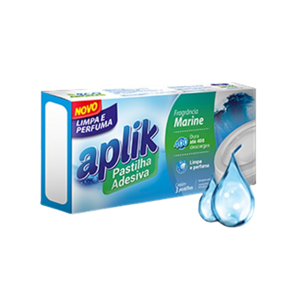 PASTILHA SANITÁRIA  APLIK 10GX3 MARINE  12 UNID