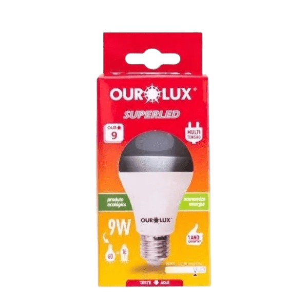 SUPERLED  OUROLUX 9W BIV.  6500K CAIXA