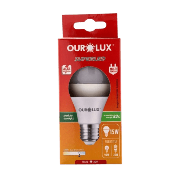 SUPERLED OUROLUX ALTA POTENCIA 15W  BIV. 6500K CAIXA