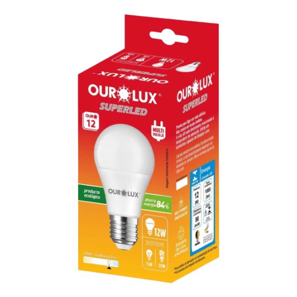 SUPERLED OURO 12W BIV 6500K CAIXA