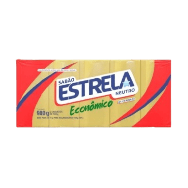 SABAO EM BARRA  ESTRELA ECONOMICO  1X900GR (5X180GR) UN