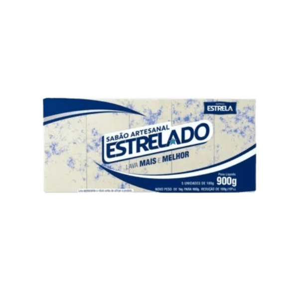 SABAO EM BARRA  ESTRELADO 1X900GR  (5X180GR) UN