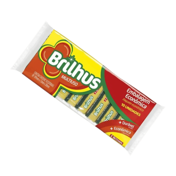ESPONJA BRILHUS MULTIUSO  PCT C/10 UNID. 