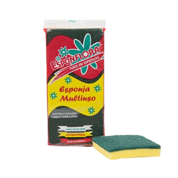 ESPONJA LOUÇA L3 UNID.
