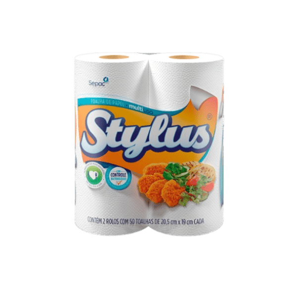 TOALHA DE PAPEL STYLUS 12X2  50 TOLHAS CD