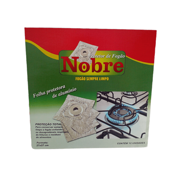 PROTETOR DE FOGÃO NOBRE 12UN 27CMX27CM CX. C/ 25UNID.