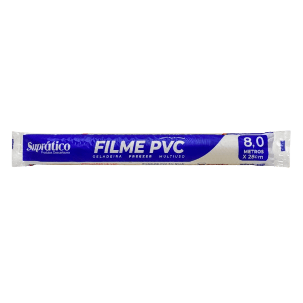 FILME PVC SUPRATICO 28CMX8MTS CX/50UN.