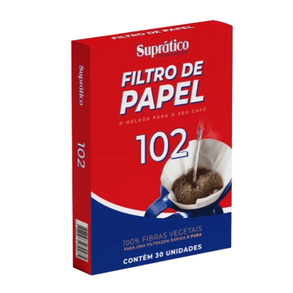 FILTRO DE PAPEL SUPRATICO 102 30UND CX/40UN.