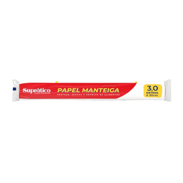 PAPEL MANTEIGA SUPRATICO 30CMX3MTS CX/50UN.