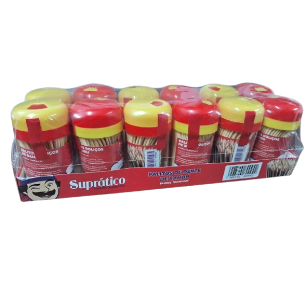 PALITEIRO SUPRATICO - PALITO DE DENTE - 240UND X 12UNID.