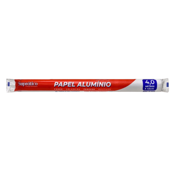 PAPEL ALUMINIO SUPRATICO 45CMX4MTS CX/25UN.