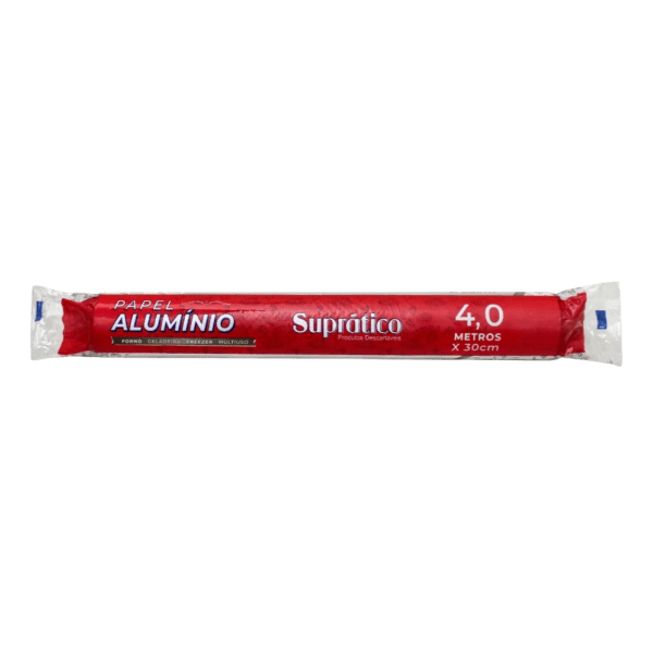 PAPEL ALUMINIO SUPRATICO 30CMX4MTS CX/25UN