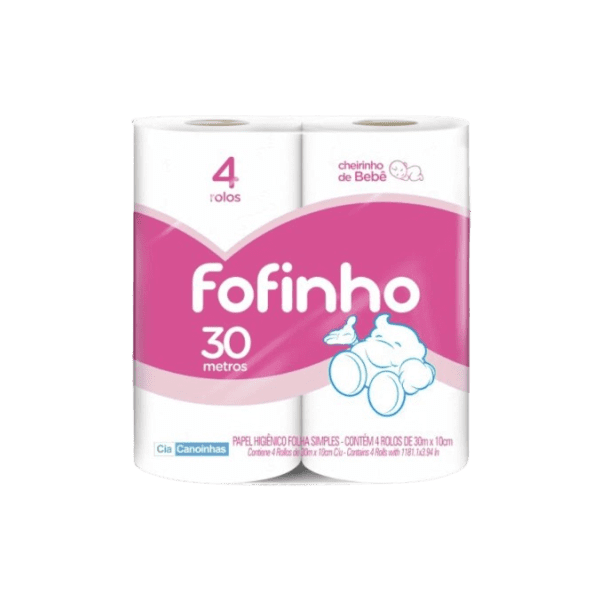 PERF. BEBE PAPEL  HIG. FOFINHO  F.S 16X4 ROLOS 30M