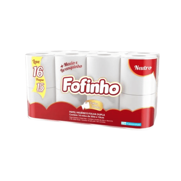 PAPEL HIG. FOFINHO F. DUPLA 6X16  ROLOS 30M