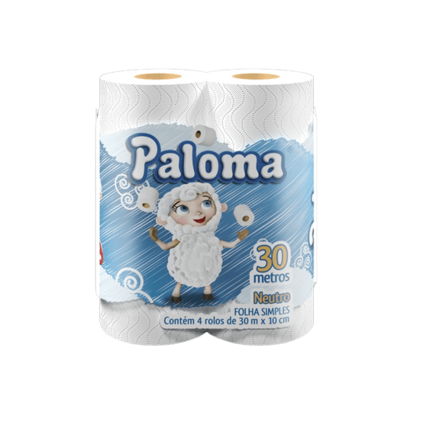 PAPEL HIG. PALOMA F. SIMPLES 16X4 ROLOS 30ML
