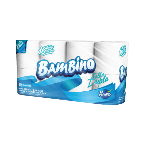 PAPEL HIG. BAMBINO L16 6X16  ROLOS 20M