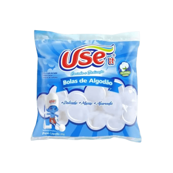 ALGODAO BOLA  BRANCA USE IT  20X20GR