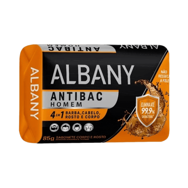 SABONETE ALBANY  HOMEM LARANJA  12X85GR