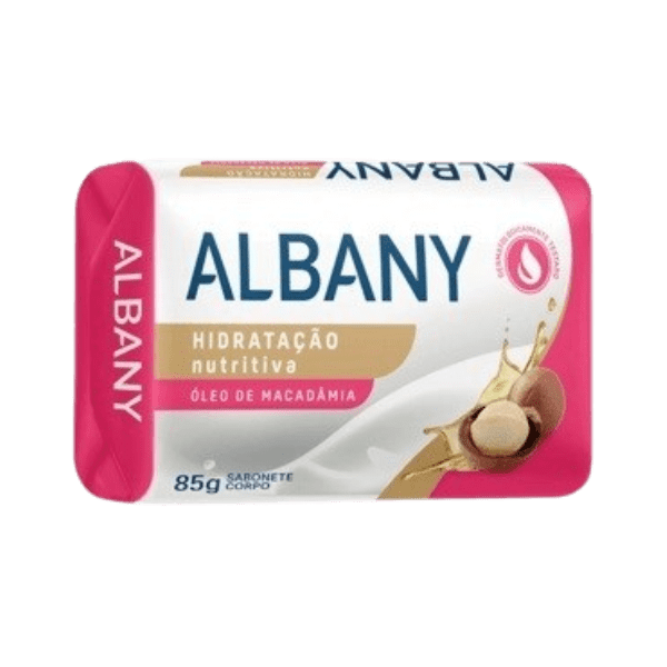 SABONETE ALBANY  OLEO DE MACADAMIA  ROSA 12X85GR
