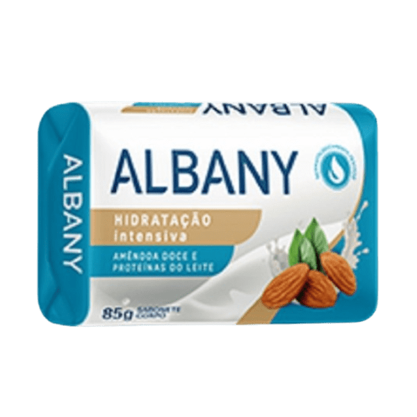 SABONETE ALBANY  AMENDOAS DOCE E PROT  DO LEITE AZUL 12X85GR