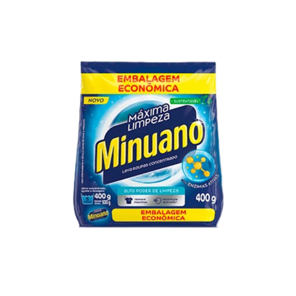 LAVA ROUPAS  MINUANO 400GR  FD C/24 UN