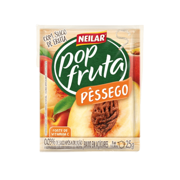 POP FRUTA NEILAR  PESSEGO 20X25GR