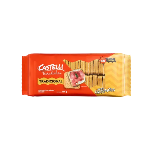 TORRADINHA CASTELLI TRADICIONAL 10X150GR