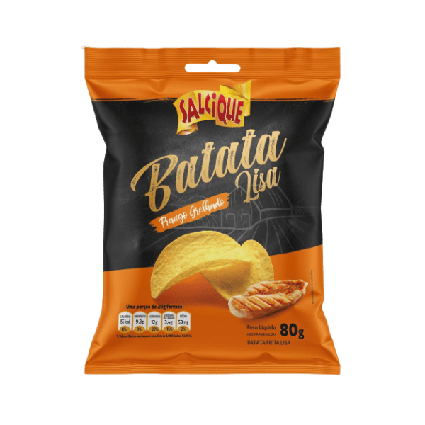 BATATA LISA  FRANGO GRELHADO  20X80GR