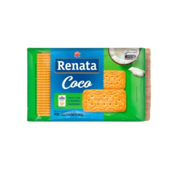 BISCOITO LAMINADO  RENATA COCO 20X360GR