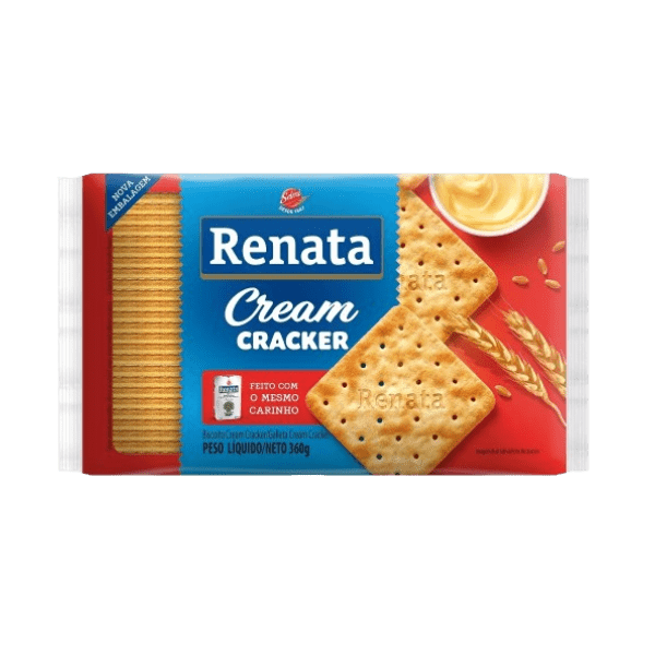 BISCOITO LAMINADO  RENATA CREAM  CRACKER 20X360GR