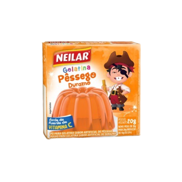 GELATINA NEILAR  PESSEGO 12X20GR