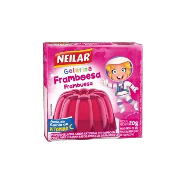 GELATINA NEILAR  FRAMBOESA 12X20GR