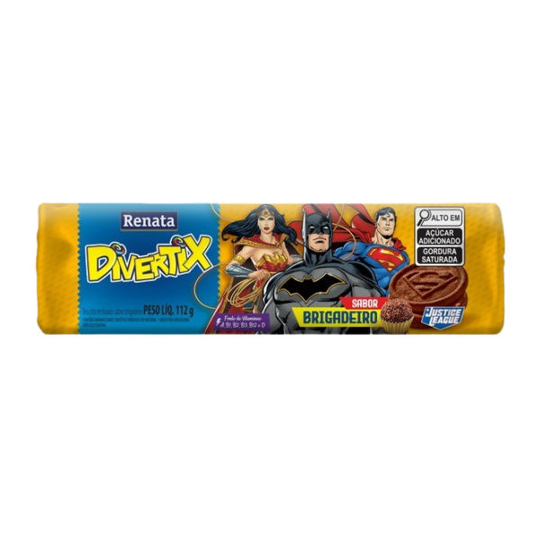 BISCOITO RENATA  DIVERTIX RECH  BRIGADEIRO 36X112GR