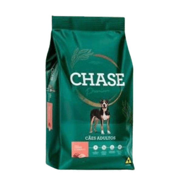 19% RACAO CHASE  CAES ADULTOS CARNE  E FRANGO 1X15KG  (EMB. VERDE)