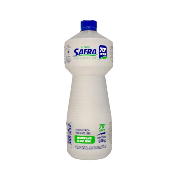 ALCOOL SAFRA GEL 70° 12X860GR