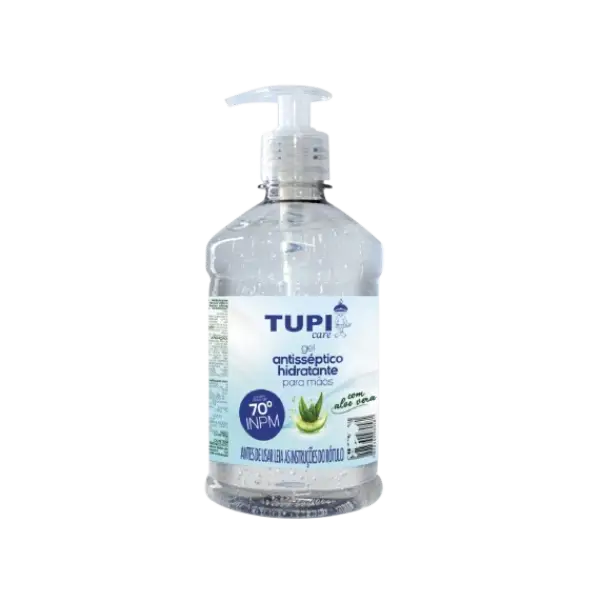 ALCOOL ANTISSEPTICO TUPI GEL 70° 12X440GR PUMP