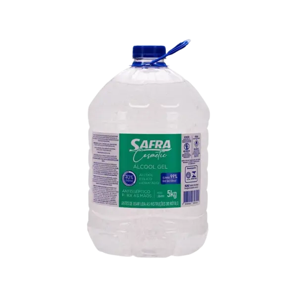 ALCOOL SAFRA GEL 70° 5KG UN.