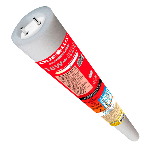 SUPERLED OUROLUX TUBULAR 18W 6500K 1,20MTS
